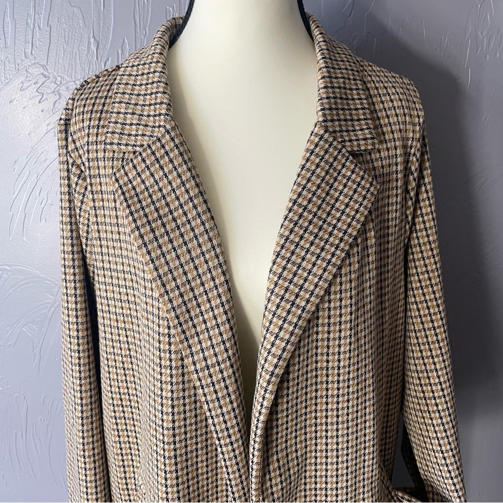 MELLODAY Women’s Notch Lapel Long Knit Jacket w Pockets - Picture 4 of 7